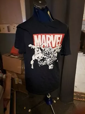 MARVEL Super Heroes Navy Top T-Shirt Mens 100% Cotton Size L  • £15