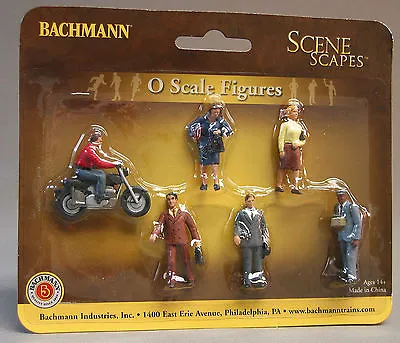 BACHMANN O GAUGE CITY PEOPLE Motorcycle Street Train Town Folk Standing BAC33151 • $13.84