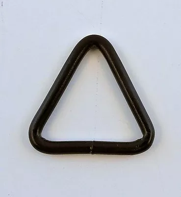 50 Pcs Of 1  Black Metal Triangles For 1  Webbing Metal Black Tri-ring  • $23.34