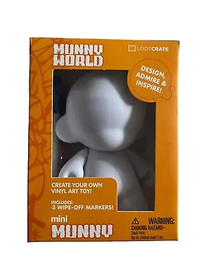 Mini Munny World Create Own Vinyl Toy. DIY KIDROBOT Loot Crate Exclusive New • $8
