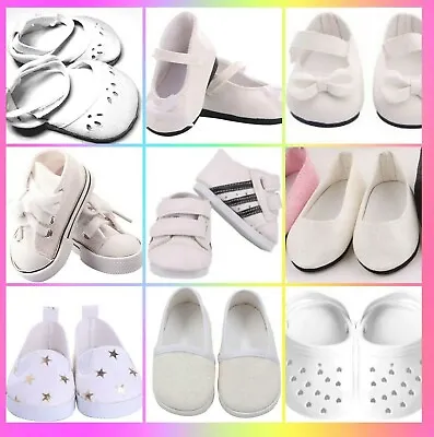 *18  Doll ShoesTrainers Boots 7cm WHITE £5-£8. Get 10%. Our Generation Baby Born • £6