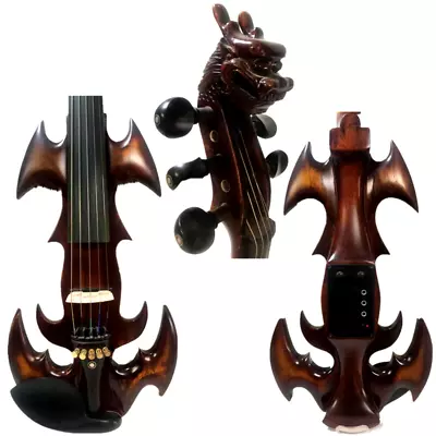 NEW Model Crazy -1 SONG Carved Dragon Head 5 Strings 4/4 Electric Violin  • $490.65