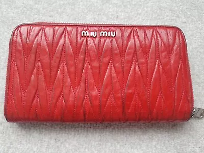 MIU MIU Purse Continental Purse Coral Red • £44.95