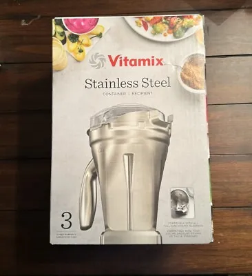 Vitamix Blender Container Accessory Stainless Steel 48 Ounce Durable Classic • $189.99