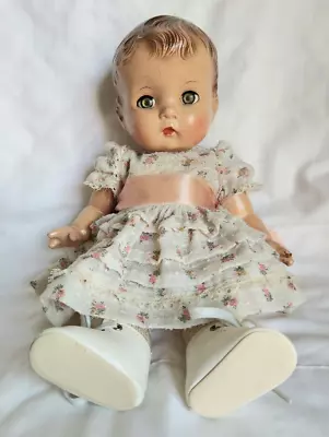 Antique EFFANBEE Composition Sleepy Eyed Molded Hair Doll 1930-40'S • $60