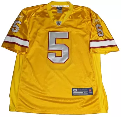 TAMPA BAY BUCCANEERS JOSH FREEMAN #5 REEBOK Men Size 48 Gold Jersey • $39.99