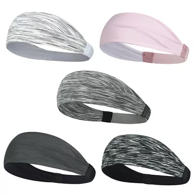 Headband Cycling Bicycle Stretch Sweatband Sports Yoga Gym Hair Wrap Mens Womens • $8.38