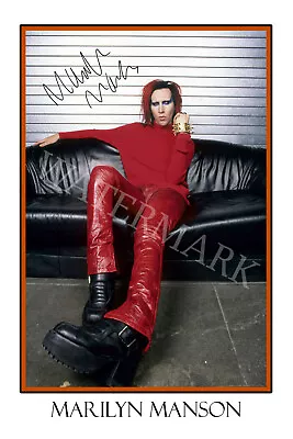 Marilyn Manson Signed 12x18 Inch Photograph Poster - Antichrist Superstar • $28.95