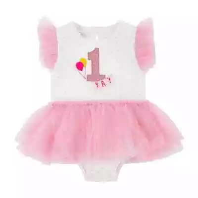 Mud Pie Girls' First Birthday Tutu Bodysuit • $39.95