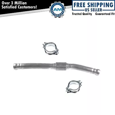 Braided Flex Intermediate Center Exhaust Mid Pipe W/ Clamps Kit For Saab 900 9-3 • $104.07