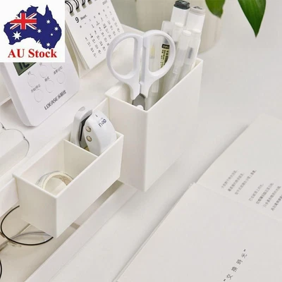 $15.05 • Buy Shelf Edge Hanging Desk Side Organizer Pen Holder Storage Box Makeup Rack