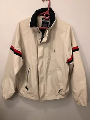 Vintage Nautica Windbreaker Spring Jacket Mens Size MED 1980's Built In Hood USA • $74.99