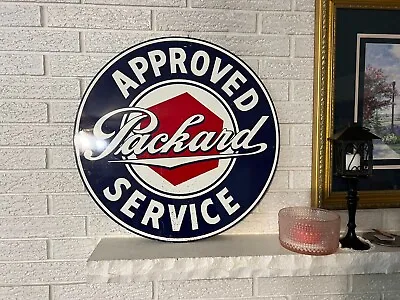 Vintage Packard Steel Dealership Sign Approved Service Station Oil 23.5  • $199.95