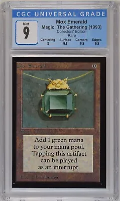 Magic MTG Mox Emerald [Collectors' Edition] Graded CGC 9 Mint • $1995