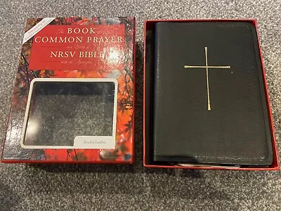 The Book Of Common Prayer & The Holy Bible (NRSV) Black Leather Boxed • £50