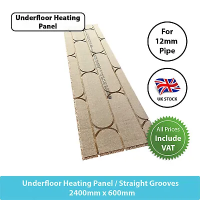 Underfloor Heating Pre Routed Chipboard Boards 22mm X 2400mm X 600mm 12mm Pipe • £35.99