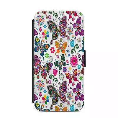£12.99 • Buy Butterflies Butterfly Faux Leather Flip Case Wallet For IPhone / Samsung