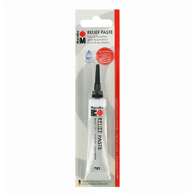 Silver 20ml Tube Marabu Outliner Relief Paste For Glass Paints Porcelain Acrylic • £7.45