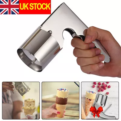 Thrifty Nostalgic Ice Cream Scoop Stainless Steel Cylindrical Ice Cream Scoop LM • £16.74