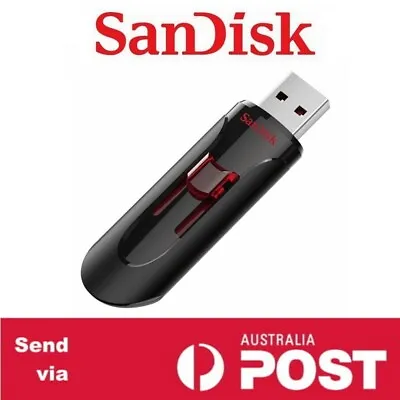 USB3.0 Flash Drive 16G 32G 64G 128G 256G SanDisk Cruzer Glide Memory Stick CZ600 • $9.90