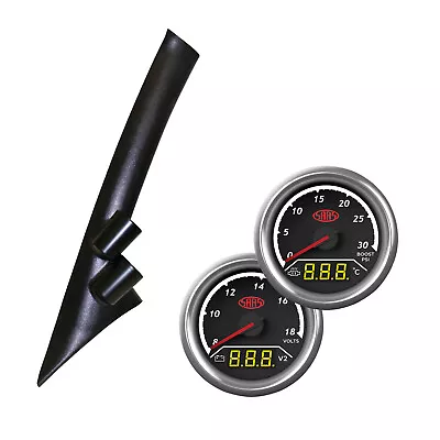 2011-15 Mazda BT50 UP Pillar Pod W/ 2in1 Boost Ext Temp & Dual Volts Gauge • $266.09