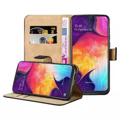 Galaxy A20E A30 A40 A70 A50 A10 A80 Phone Case Leather Wallet Cover For Samsung • £5.95