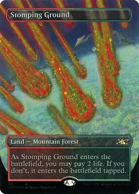 Stomping Ground - Galaxy Foil Extended Art Unfinity NM MTG • $73.59