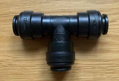 £3.49 • Buy John Guest 12mm Equal T Tee Push Fit Pipe Water Fitting Connector WS1202 JG PLS