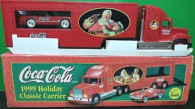 Vintage Coca-Cola 1999 Holiday Classic Carrier Truck - W/ 53 Classic Corvette  • $25.95