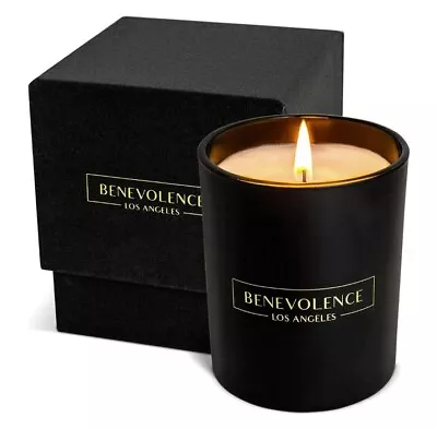 Benevolence Candle 6oz Medium  Oud Wood  Black Matte Glass NIB • $14.90