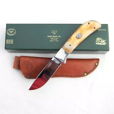 MOORE MAKER TX USA Mod 5101-02 Hunting Knife Serial No. 065 Orig Sheath UNUSED • $259.95