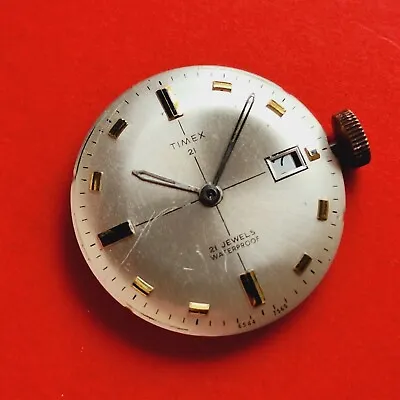 Timex Movement Mechanical 21 Jewels Cross Hair Watch Balance Wheel 65447569 • $29