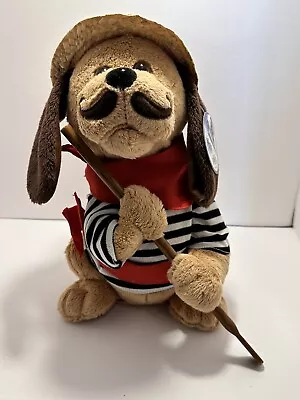 Mills Gondolomio Stuffed Singing Plush Dog With Hat And Stick • $28.79