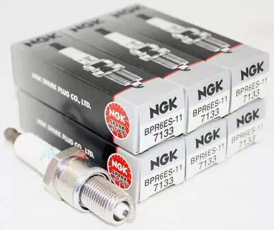 6 Pack Of Genuine Authentic NGK 7133 Nickel Spark Plug Standard BPR6ES11 • $35.39
