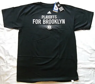 Mens NBA Brooklyn Nets Playoffs For Brooklyn T Shirt New York • $12.95