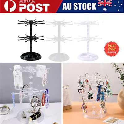 Two Counter Top Spinner Display Stand Jewelry Rotating Keychain Display Holder  • $10.99