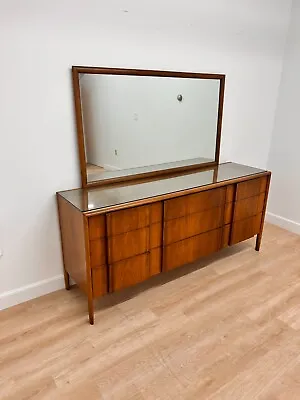 Mid Century Credenza/Mirror By Barney Flagg For Drexel • $2000