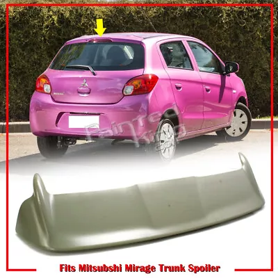 Painted Fits Mitsubishi Mirage 6th Hatchback OE Style Trunk Spoiler ABS 11-15 • $244