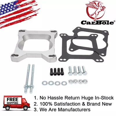 Aluminum Carburetor Adapter To  Quadrajet Q-Jet- Square Bore Edelbrock • $22.99