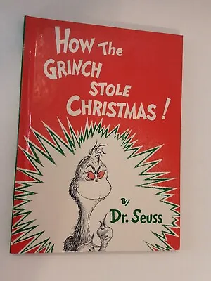 VTG EUC How The Grinch Stole Christmas Dr. Seuss Hardcover Book 1985 • $12