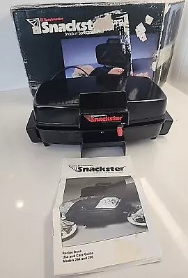 Vintage Toastmaster Snackster Snack N Sandwich Maker - Black - Model 294 Tested • $23.99