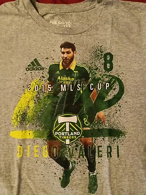 2015 MLS Cup Champions Adidas Portland Timbers Diego Valeri #8 Mens Medium • $18