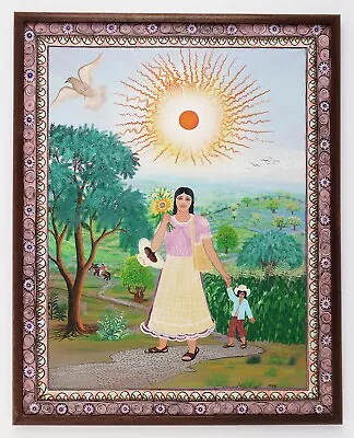 Original Marcial Camilo Ayala Painting Mexican Folk Art 1989 • $500