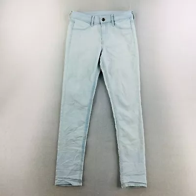 H&M Jeans Womens 27 Straight Denim Stretch Pants Ladies Light Wash Blue • $4.74