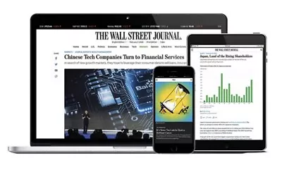 $35 • Buy Wall Street Journal WSJ Digital Access 12-month IOS/Android/PC- Anywhere