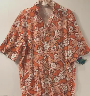 Magnum P.I. Target Halloween Rubies Costume Orange Hawaiian Shirt One Size New • $30.03