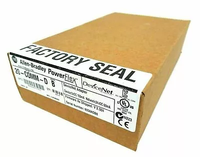 NEW IN BOX Allen Bradley 20-COMM-D SER B POWERFLEX DEVICENET ADAPTER FAST SHIP • $178.20