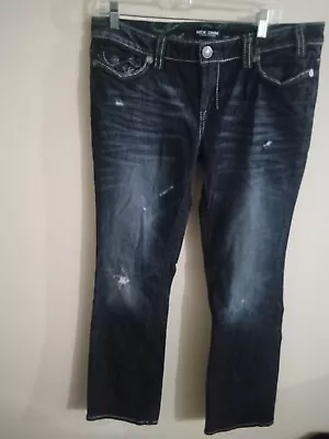 Mens Mek Dnm 32x34 Oaxaca Slim Boot Destressed Jeans Y2K Nwot • $34.95