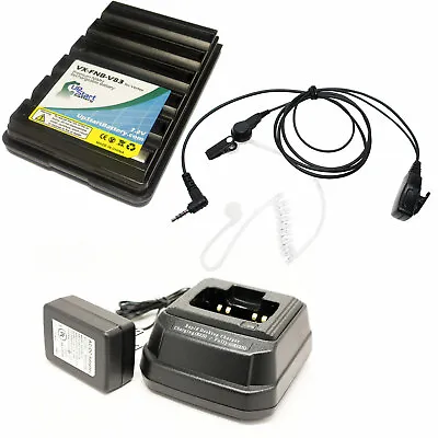 Battery Charger & Earpiece For Yaesu / Vertex VX-150 VX-210A FT-60R • $34.99