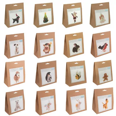 Trimits Needle Felting Kit Christmas Animals & Birds Beginner Level • £9.15